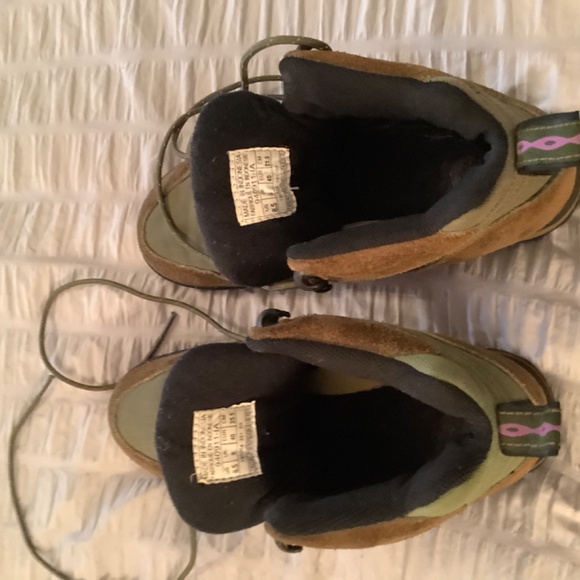 Vintage Nike Hiking Boot Shoe. Green Suede & Purple  Womens 8.5 EUC - Picture 8 of 8